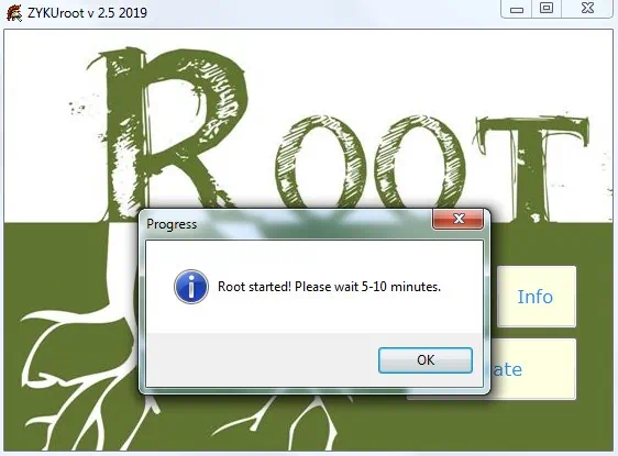 Успешное использование ZYKUroot