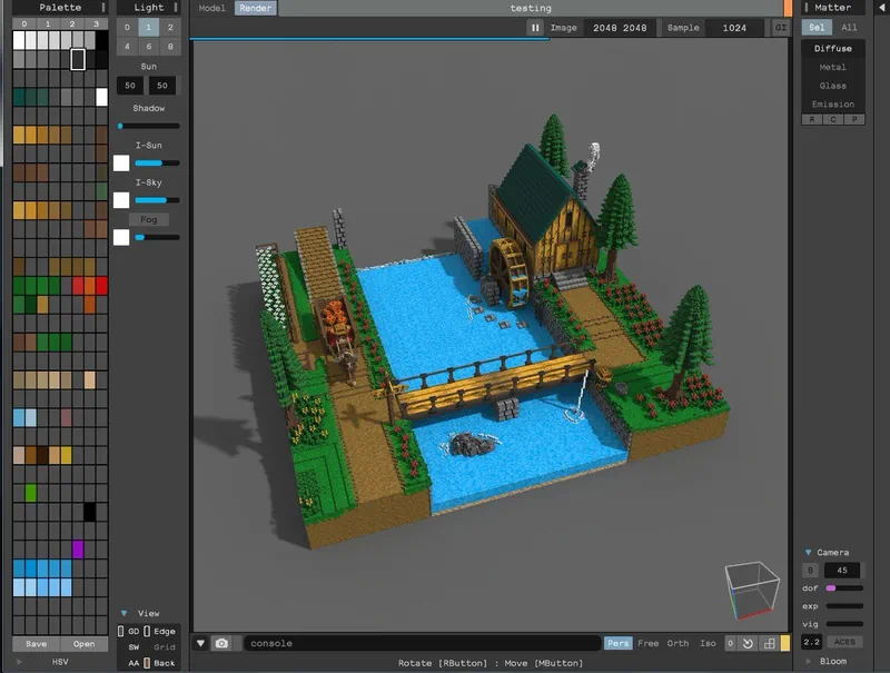 Приложение MagicaVoxel