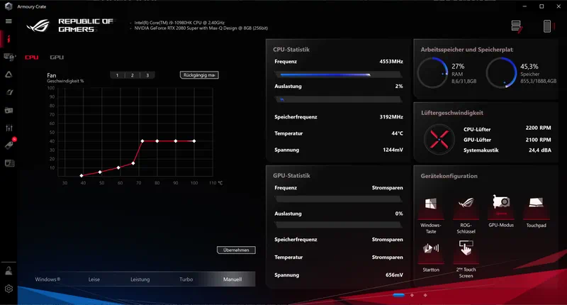 Программа Armoury Crate