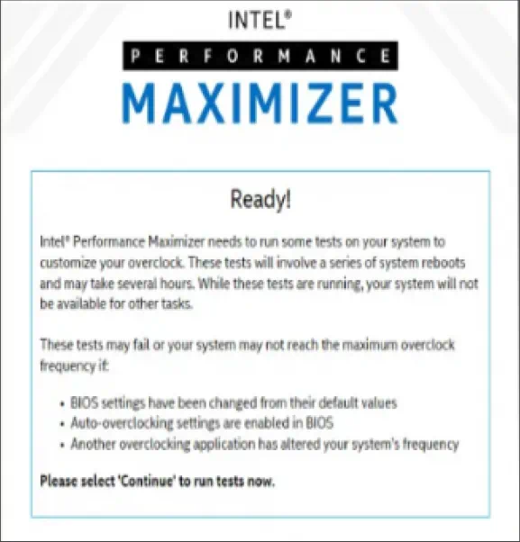 Программа Intel Performance Maximizer