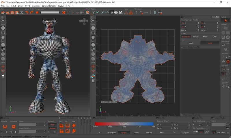 Программа RizomUV Virtual Space