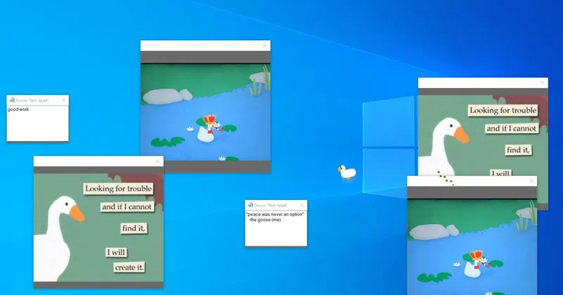 Работа с Desktop Goose