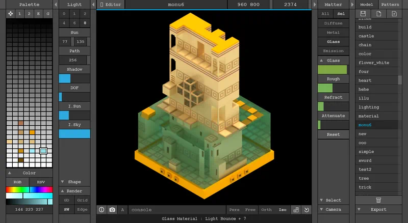 Работа с MagicaVoxel