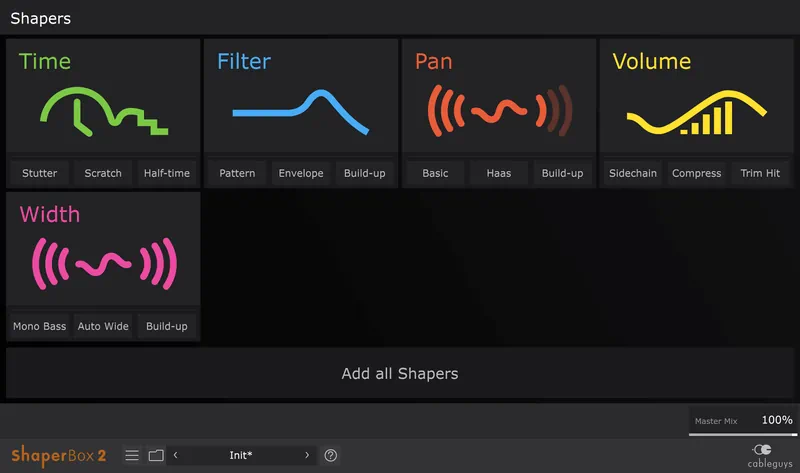 Работа с Shaper Box
