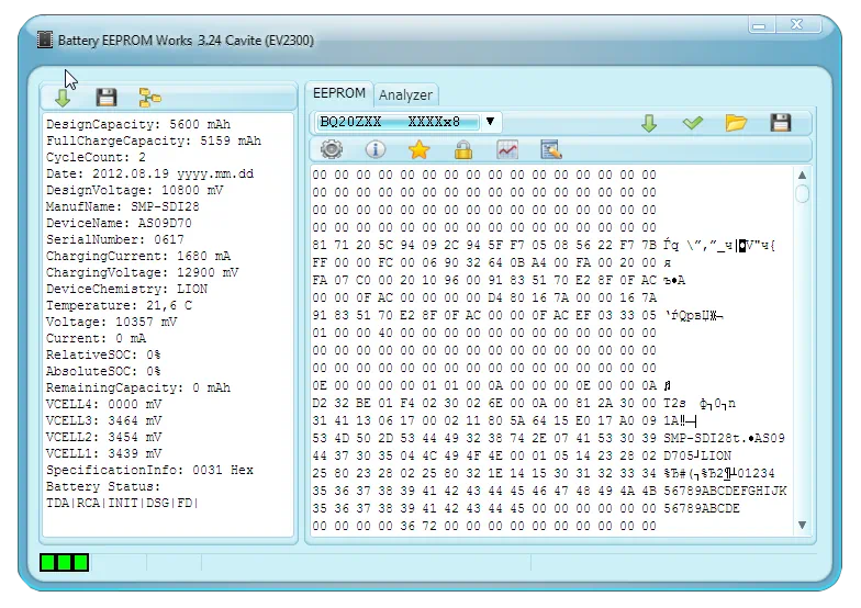 Battery EEPROM Works