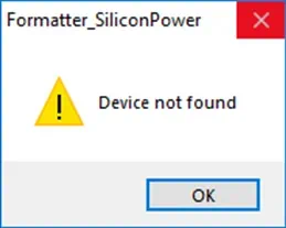 Ошибка Formatter Silicon Power