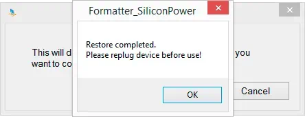 Приложение Formatter Silicon Power