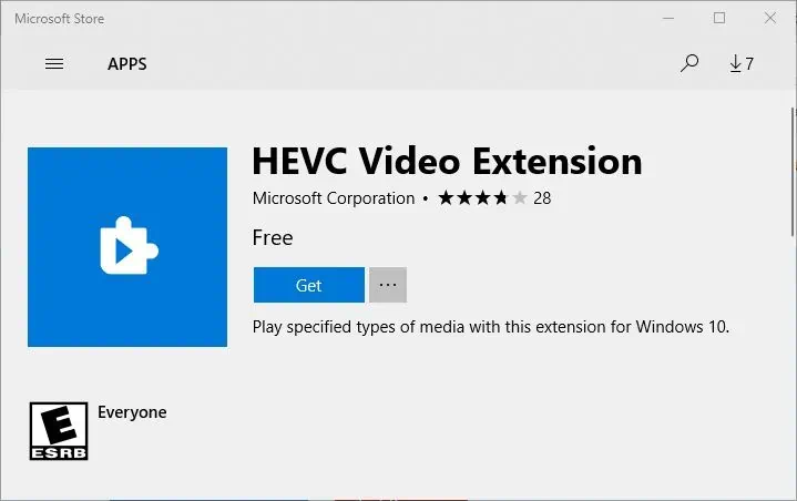 Установка HEVC H.265