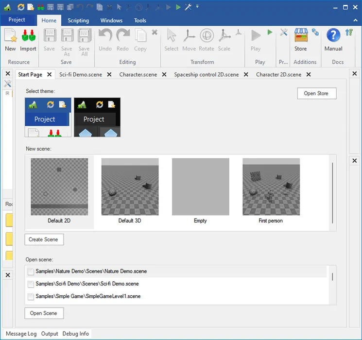 Начало работы с NeoAxis Engine