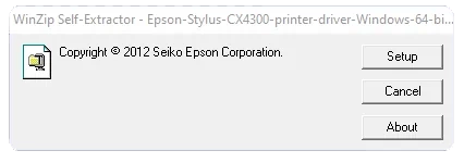 Начало установки драйвера для Epson Stylus CX4300