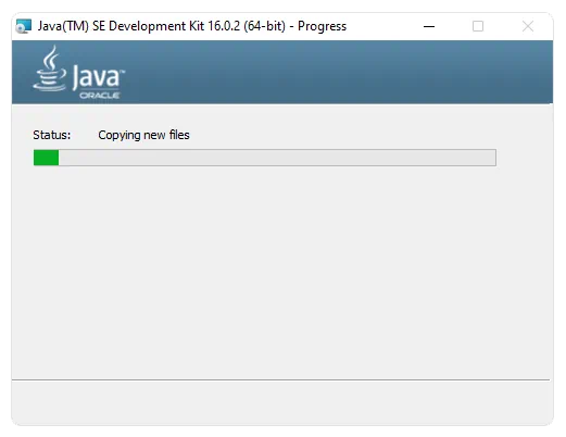 Процесс инсталляции Java SE Development Kit 16