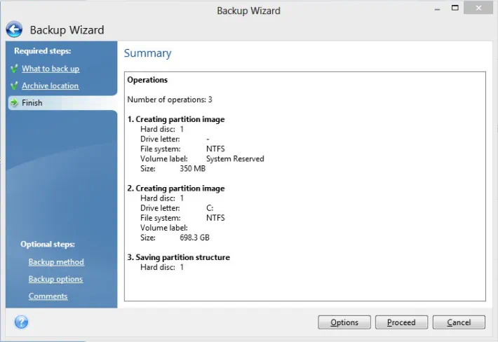 Работа с Seagate DiscWizard