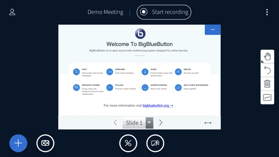 Работа с BigBlueButton