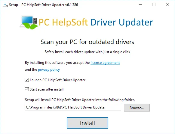 Установка PC HelpSoft Driver Updater