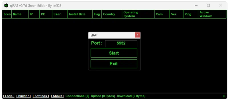 NjRat Green Edition