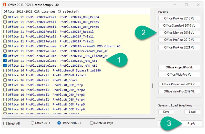 Активация Office