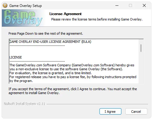 Установка Gamingoverlay