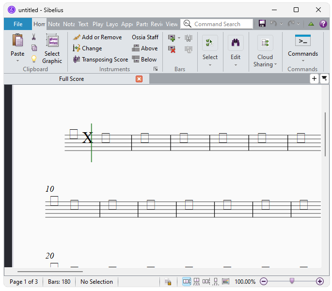 Работа с Avid Sibelius