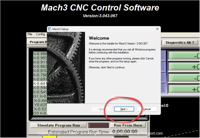 Установка Mach3