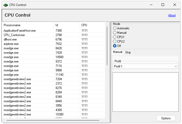 Cpu Control
