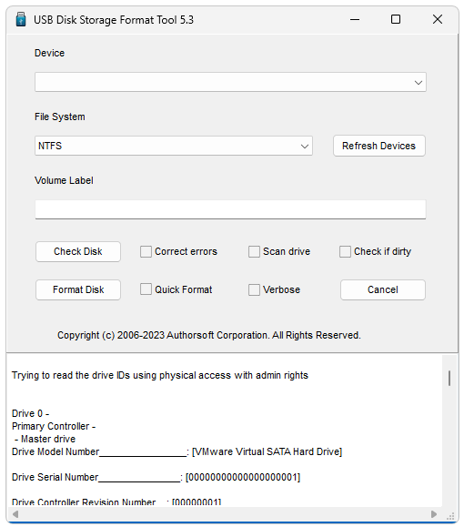 HP USB Disk Storage Format Tool