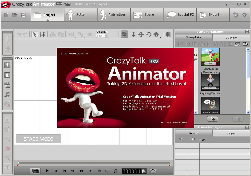 Работа с CrazyTalk Animator