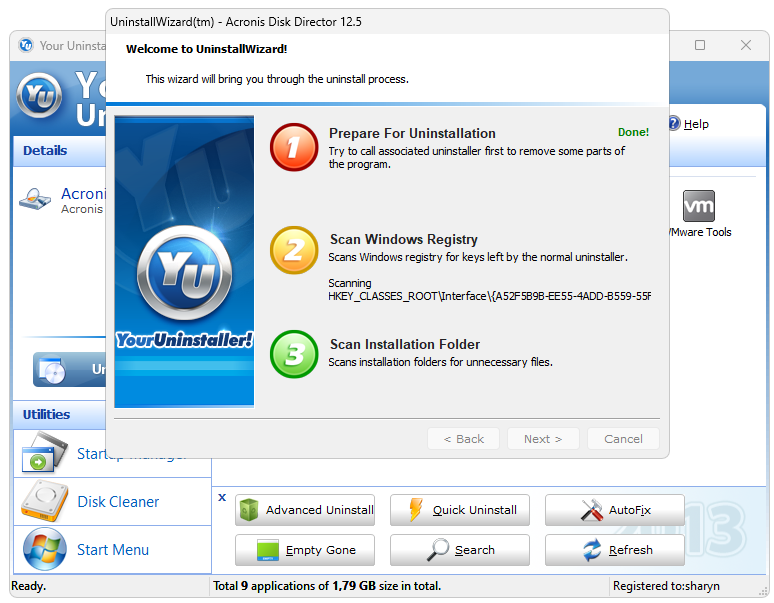 Работа с Your Uninstaller