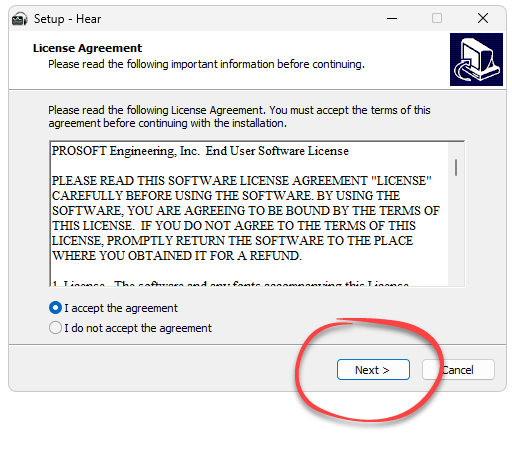 Установка Hear