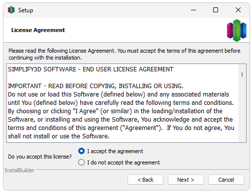 Установка Simplify3D