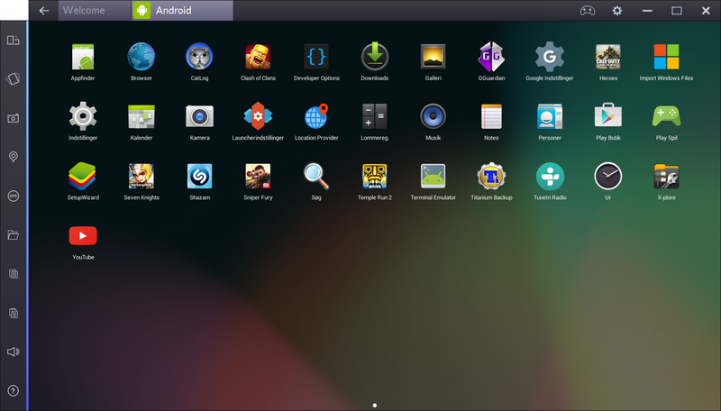 Работа с Bluestacks 1