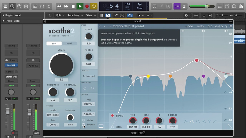 Работа с Soothe2