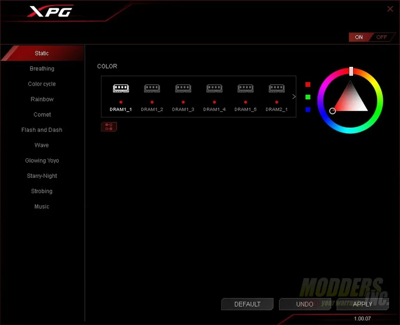 Работа с Xpg Rgb Sync