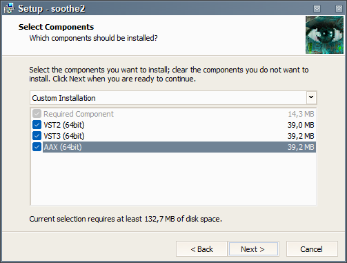 Установка Soothe2
