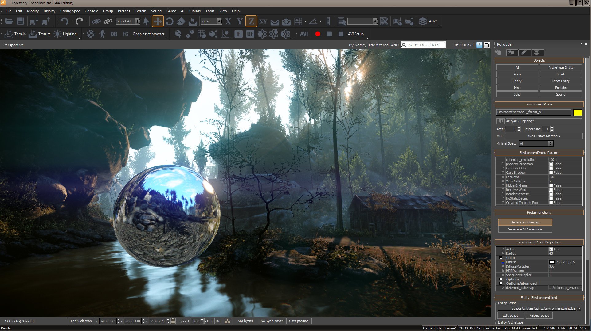 Работа с Cryengine