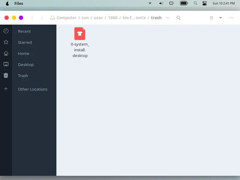 Работа с Linux pearOS