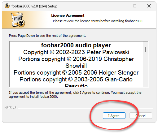 Установка Foobar2000